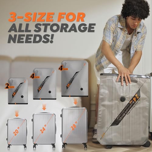 Vacbird Rechargeable Wireless Pump Travel Storage Bags Set - 10 Pack Portable Space Bags for Travel & Home - Vacuum Compression Packing Seal for Clothes, Blankets, Seasonal Storage - size: 10 Combo Set