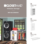 ClosetMaid Modular Storage Shelf Unit with 3 Shelves, White - color: White
