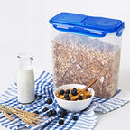 LOCK & LOCK Easy Essentials Food lids (flip-top) / Pantry Storage/Airtight containers, BPA Free, top-16.5 Cup-for Cereal, Clear (Pack of 2) - size: 16.5 Cup (Pack of 2)