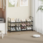 Shoe Rack, 3-Tier Shoe Organizer, Sturdy Shoe Storage Shelf, Perfect for Front Door Entrance, Closet & Entryway, Easy to Assemble, DIY Layering Options (S - 3 Tier) - size: 3 Tiers