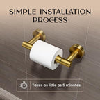 Day Moon™ - Toilet Paper Holder - Modern Roll Holder for Bathroom - 1 Pack - Wall Mount - Classic, Gold - color: Gold, size: Classic 1 Pack