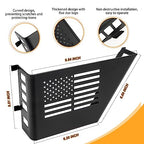 MAIKER Metal Rear Door Storage Box, Door Side Insert Organizer Box Pockets for 2007-2018 Jeep Wrangler JK 4 Door 2pcs(Black) - size: JK/JKU Rear
