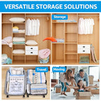 BoxLegend Vacuum Storage Bags with Hand Pump 6 Medium 19.68’’x27.56’’ Thickened Waterproof Vacuum Seal Bags for Clothing Bed Sheets Pillowcases Compression Space Saving for Moving Closet Storage - size: 6 Medium