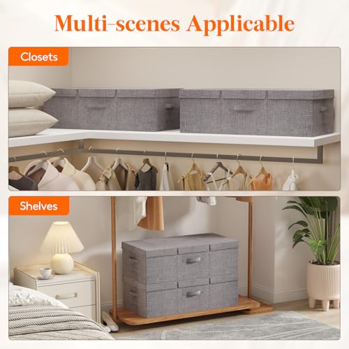 Lifewit 80L Under Bed Storage Containers, 9.8 Inch Tall Underbed Clothes Storage Organizer Bin with Sturdy Sidewalls, Bottom, 3 Lids, Deep Storage Drawer for Clothes, Shoes, Blankets, Pillows 2 Pack - size: 80L