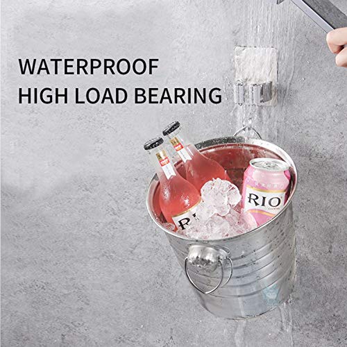 Broom Holder Wall Mount, 4 Pack Gray Stainless Steel Mop and Broom Organizer, Heavy Duty 15 Lbs Self Adhesive Tool Hanger, No Drill Broom Hooks for Garage, Kitchen, Bathroom Organization - color: Gray (4 Pack)
