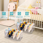 5 Pack Drawer Organizer Clothes, Foldable Baby Organizers and Storage & Dresser Organizer for Bedroom Closet– Nursery Drawer Dividers for Underwear, Socks, Baby Shoes, Bras, Belts, Ties
