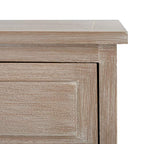 SAFAVIEH Home Collection Carrie White Wash/ Natural Wicker 3-Drawer Storage Nightstand Side Table (Fully Assembled) - color: White Washed