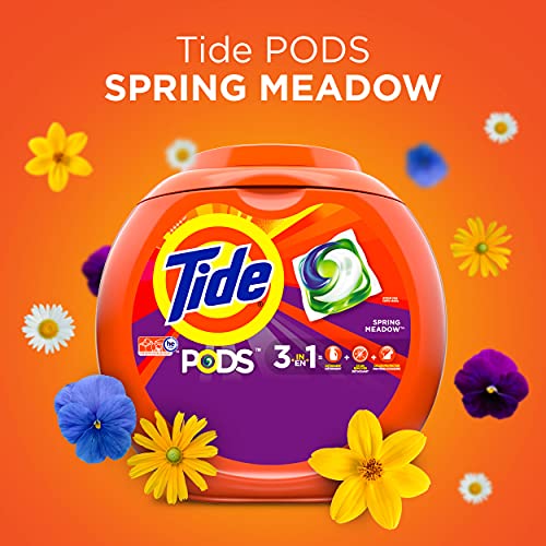 Tide PODS Laundry Detergent Soap PODS, High Efficiency (HE), Spring Meadow Scent, 96 Count - size: 96 Count (Pack of 1)