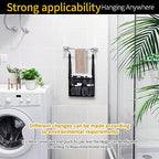 4 Storage Pockets Adjustable Hanging Mesh Bathroom Bag, Shower Caddy College with Hooks, Applied to College Dorm Rooms, Gym, Swimming and RV Travel (Black) - color: Black
