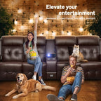 Loveseat Recliner Sofa, 4-Seater Home Theater Seating Massage Reclining Couch with USB, Center Console, Wall Hugger RV Recliners, 145° Recline & Cup Holders & Side Pockets,for RV & Movie Room - color: Brown, size: 4-Seater 112''