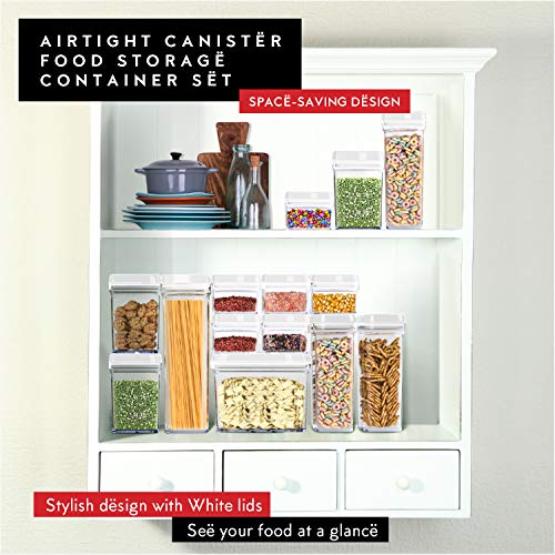 DWËLLZA KITCHEN Airtight Food Storage Containers with Lids - 5 Piece Set - Kitchen Accessories - Pantry Organization and Storage Containers for Food - Clear BPA-Free - Keeps Food Fresh & Dry - color: 07 (Set of 5)