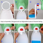 2 Pack Laundry Detergent Cup Holder Fabric Softener Drip Cup Holders Drip Catcher Tray with Fixing Screw Detergent Drip Catcher and Drip Tray Removable Silicone Pad LVYOUIF