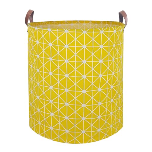Waterproof Laundry Hamper Collapsible Laundry Basket Leather Handle Laundry Bag Large Clothes Storage Toy Organization for Bathroom Bedroom Laundryroom College Dorms (Nursery Bins Boxes-002) - color: Nursery Bins Boxes-002