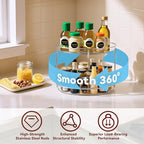2 Tier Lazy Susan Turntable Organizer for Cabinet, 9.25'' Rotating Spice Rack Organization for Kitchen, Pantry, Bathroom, Vanity, Countertop, Medicine Storage, Seasoning Spice Organizer, 1 Pack - size: 1 PACK Clear