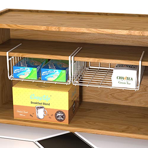 Simple Houseware Under Shelf Basket, White - size: 1 Pack