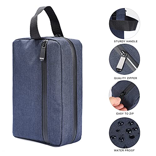 Etercycle Toiletry Bag for Men, Portable Travel Toiletry Organizer Bag,Shaving Bag for Toiletries Accessories (Deep blue) - color: Deep blue