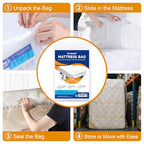 2 Pack King/Cal King Mattress Bag for Moving and Storage, Clear Plastic Mattress Cover for Moving, Waterproof Mattress Disposal Bags - size: King/Cal King,2 Pack, style: Economical Protection(1.5Mil Thick)