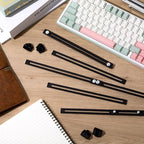 12 Pcs Metal Adjustable File Cabinet Rails Set Include 8 Hanging File Rail Clips 4 Cabinet Dividers Bars Suitable for Cabinets with Drawer Thickness Less Than 1/8 Inch(Black,10-18 Inch) - color: Black, size: 10-18inch