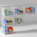 PUPPYCUTE 3 Pack Laundry Room Organization and Storage, Hanging Wire Basket for Laundry Closet Wire Shelves, Laundry Closet Organizers and Storage Basket, Heightened Version - size: For wire shelving-3 pcs extended
