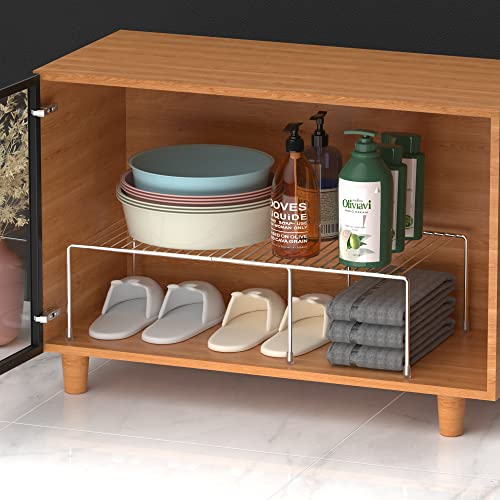 Redrubbit Expandable Metal Rustproof Kitchen Counter & Cabinet Shelf, Chrome, 1 Shelf, Modern Style, Kitchen Storage & Organization Product Accessories - color: Chrome