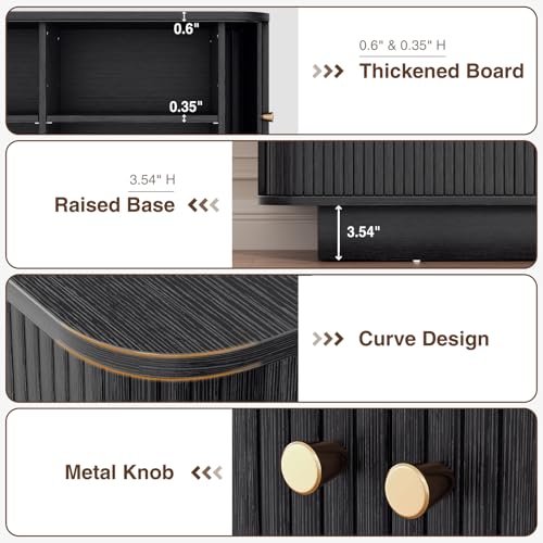 63" W Small Shoe Storage Bench, Shoe Bench Entryway with Sliding Doors and Adjustable Shelvs, Wooden Low Cabinet for Hallway, Living Room, Bedroom, Apartment, Dorm, Mudroom, Garage, Black, 2PCS - color: Black, size: 31 W * 2
