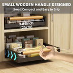 Pull Out Cabinet Organizer, 15.3'' Deep Expandable Slide Out Cabinet Organizer Fixed with Adhesive Nano Film, Slide Out Drawers Pull Out Tray for Cabinet in Kitchen, Pantry, Bathroom, Black - color: Black