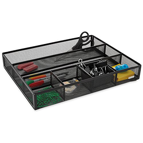 Rolodex Mesh Collection Drawer Organizer Black (22131)