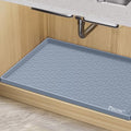 BALEINE 34''×22'' Under Sink Mat, Waterproof Food Grade Silicone Undersink Mat, Cabinet Shelf Drip Tray, Under Sink Liner for Kitchen, Bathroom (Blue) - color: Blue