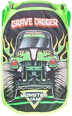 Jay Franco Monster Jam Grave Digger Pop Up Hamper - Mesh Laundry Basket/Bag with Durable Handles - color: Monster Jam - Grave Digger