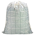 Canvas Laundry Bag 33"Wx 35"H, Thick Canvas Laundry Bag with Handles & Drawstring, Extra Large Heavy Duty Washable Basket Liner Hamper Liner Storage Sack (Geometry Light Gray) - color: Geometry Light Gray,1pc XL, size: XL 33"W x 35"H┃1 Pack