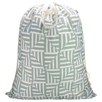 Canvas Laundry Bag 33"Wx 35"H, Thick Canvas Laundry Bag with Handles & Drawstring, Extra Large Heavy Duty Washable Basket Liner Hamper Liner Storage Sack (Geometry Light Gray) - color: Geometry Light Gray,1pc XL, size: XL 33"W x 35"H┃1 Pack