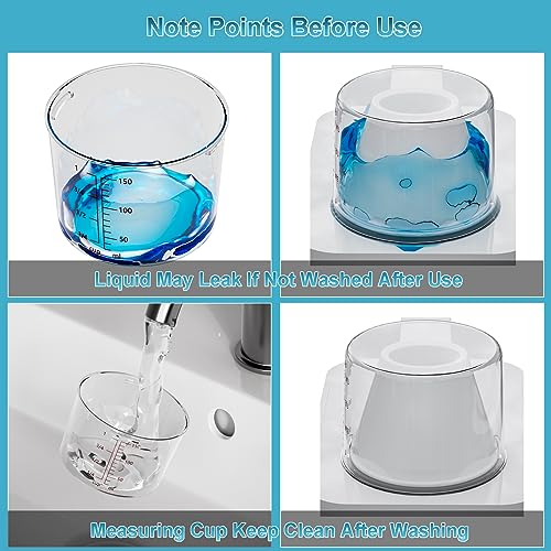 61OZ Laundry Detergent Dispenser Container, 2 Pack Liquid Laundry Dispenser, Plastic Detergent Dispensers for Laundry Powder/Fabric Softener with Tray 6 Labels, Clear - color: 2Pack 61OZ With Tray