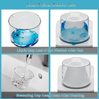 61OZ Laundry Detergent Dispenser Container, 2 Pack Liquid Laundry Dispenser, Plastic Detergent Dispensers for Laundry Powder/Fabric Softener with Tray 6 Labels, Clear - color: 2Pack 61OZ With Tray