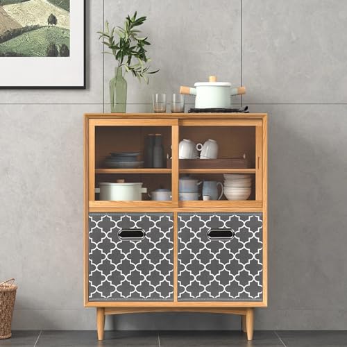 Fabric Cloth Storage Bins,Fabric Cube Organizer with Dual Handles Foldable Cube Storage Baskets for Home Bedroom Storage,Set of 3,(Gray Light) - color: Gray Light, size: 3 Pack