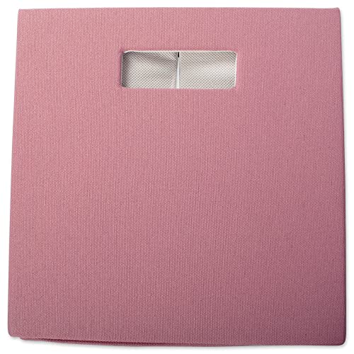 DII Poly-Cube Storage Collection Hard Sided, Collapsible Solid, Large, Rose - color: Rose, size: Large Square, 13x13x13"