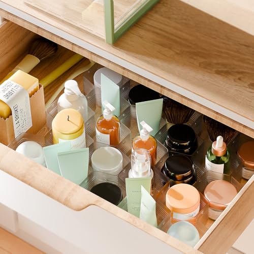 Honeycomb Separator Adjustable Drawer Organizer Divider for Underwear Belt-Scarf Socks Organizer (Gray(4pcs)) - color: Gray(4pcs)