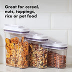 OXO Good Grips Mini All Purpose Dispenser – 1.2 Qt for Nuts and More,Clear,1.2 Qt - Nuts - size: Extra Small