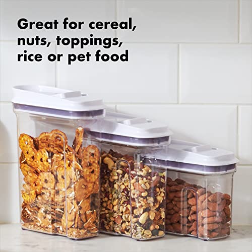 OXO Good Grips Mini All Purpose Dispenser – 1.2 Qt for Nuts and More,Clear,1.2 Qt - Nuts - size: Extra Small