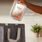 Snapware Plastic Total Solution 5-Pack (Mixed Sizes) Food Storage Containers Set, Leakproof & Airtight Plastic Locking Lids Rectangular Tupperware, BPA-Free Lids, Microwave Dishwasher Freezer Safe - size: 5 Pack, style: Mixed Sizes