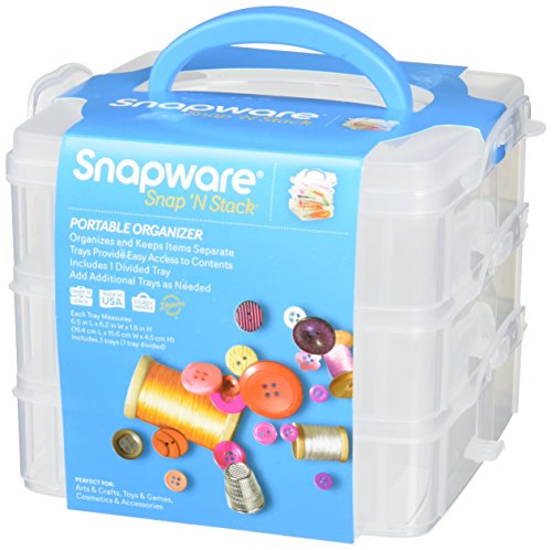 Snapware Snap 'N Stack Portable Organizer (6-Inches by 6-Inches, BPA Free Plastic) - size: 6 x 6-Inch