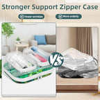 Clear Hard Shell Zipper Cases(3 Packs), Plastic Hard Sided Zippers Pouches Clear Hardshell Pencil Case For Storage, Diaper Bag Organizer Bliss Bins 2*Small/1*Medium