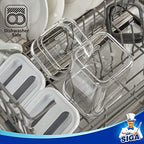 MR.SIGA 4 Pack Airtight Food Storage Container Set, BPA Free Kitchen Pantry Organization Canisters with One-handed Leak Proof Lids, 1L / 33.8oz, Medium, White - color: White