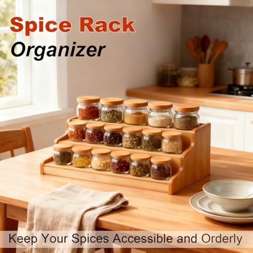 JinDoWin 2 Pack Cabinet Spice Rack Organizers - Enhanced Cabinet Spice Organizer, Practical Spice Rack Organizer for Cabinet and Efficient Cabinet Spice Organizer (2, 13 Inch) - size: 13 Inch