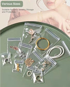 4 In 1 Acrylic Jewelry Organizers and Storage with 60 Portable Anti Tarnish Jewelry Bags, Clear Jewelry Box Organizer, Travel Jewelry Case for Earrings/Rings/Necklaces for Women Girls - style: 4-in-1 Jewelry Box