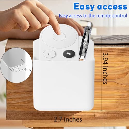 KAKAMINA Remote Control Holder Wall Mount 6pcs,TV Remote Holder with Screws,Self Adhesive Pen Holder for Wall, Suitable for TV Remote Controls, Pens, Keys, Toothbrushes