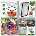 RockBerry 66 Pcs Large Food Storage Containers with Lids Airtight-Total 19075ML Stackable Kitchen Bowls Set(31 Containers,31 Lids) 2500ML to Small Box-BPA Free Leak proof Plastic Boxes-Microwave safe - color: 66Pcs
