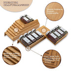 Bamboo Spice Rack Drawer Organizer - 8-Piece Set - 13" Wide Per Piece - Combine Into 26" Wide Rack - size: 26"