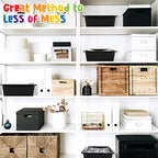 Qunclay 10 Pcs Flat Storage Tray Organizer Bin Letter Size Paper Trays for Classroom Art Activity Plastic Stackable File Paper Organizer for School Office Teacher Book Organization, Black