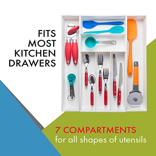 Dial Industries Expandable Silverware, Utensil and Cutlery Kitchen Drawer Organizer Tray - size: Standard Silverware Organizer