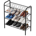 Shoe Rack,Long Shoe Organizer for Closet,Wide Shoe Storage for Entryway, 4 Tier Sturdy Metal Free Standing Shoe Shelf - size: 4-tier